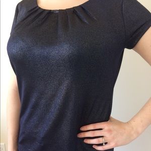 Worthington (Navy) Shimmering Blouse
